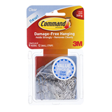 Command Adhesive Wire Hooks Clear Small Pack of 9 Ideal  for  Kitchen and Home Up To 225g
